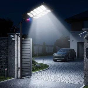 Intelligent Radar Motion Sensor Solar Street Lamp High Brightness 6000K Daylight IP65 Rated 5 Year Warranty Security Light