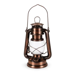 JD-L244 Rechargeable LED Lantern Hurricane Camping Lamp Stepless Dimming Dual Light Modes IP44 Waterproof Outdoor Tent Decor