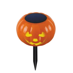 JIANGYU Halloween Pumpkin Solar Street Light Outdoor Hotselling Smart Light Control 1 Year Warranty for Courtyard Park