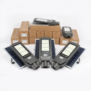 JW-3803 All-in-one Solar Street Light 300W 200W 150W for Parking Lot Lighting