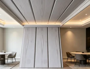 JWPVC-128 Perforated PVC Ceiling Tiles for Malls, Hotels, Gyms, Hospitals, Apartments and Basements, Waterproof and Fireproof