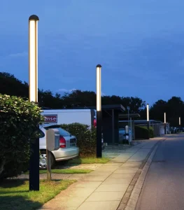 JY-LGL LED Aluminum Alloy Decorative Pole Light for Garden IP65 Adjustable Color Temp 2700K-6000K 120×70 Beam Angle