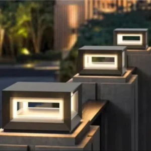JYLIGHTING High Quality Plug in and Solar Pillar Light Gate Light Pillar Outdoor Pillar Light