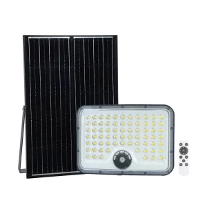 KCD Outdoor Floodlights Waterproof IP65 High Lumens Portable Brightness Rechargeable 30w 50w 100w 300w LED Solar Flood Light