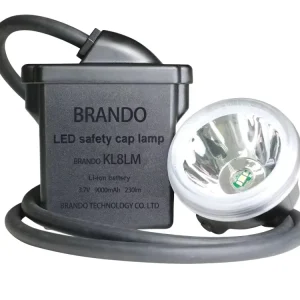 KL8LM Corded Cap Lamp 9000 MAh LED Safety Miner Cap Lamp Underground Mine Light IP68 Waterproof