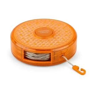 L913 10m Rechargeable LED Camping String Light with Magnetic Tape, 8 Modes, and Dimming for Tent and Outdoor Decor