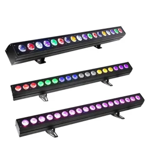 LED 18*18W RGBWAUV 6IN1 Wall Washer Bar Light DMX512 Outdoor Stage Lighting for DJ Club Concert Event Performance Theater