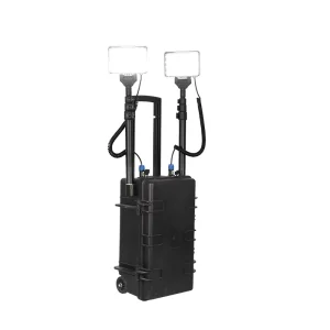 LED Area Light with Folding Floodlight 144W Adjustable Height Work Lamp for Building Site & Emergency