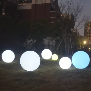LED Ball Lamp Remote Control Solar Powered IP54 Waterproof 6000K Daylight Lawn Landscape Courtyard Villa Decorative Spotlights