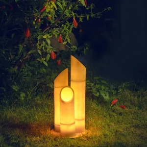 LED Bamboo Resin Fiberglass Waterproof Garden Decoration Light