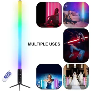 LED Battery Light Waterproof IP65 DMX512 Outdoor Rechargeable Portable Pixel Tube Club Party DJ KTV 1-Meter RGBW