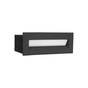 LED Black White Iron Waterproof Wall Lamp for Indoor Outdoor Stair Pathway Lighting