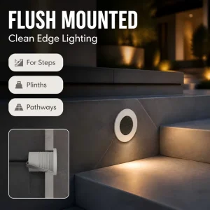 LED Buried Light IP67 Outdoor High-Lumen LED Chips Uniform Illumination Multiple CCT 2700K-6000K for Hotel Beach Path Lighting