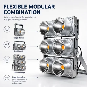 LED COB Flood Light 100W 600W Outdoor Warehouse Waterproof IP65 High Power Spotlight Wall Lamp