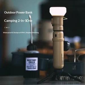 LED Camping Lamp with Large Capacity, Charging Function, Portable Outdoor Tent Light