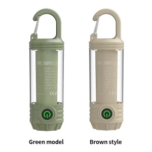 LED Camping Light, Mini Hanging Rechargeable Tent Lamp with Hook and 6 Modes