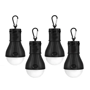 LED Camping Tent Lantern Super Bright Portable Outdoor Waterproof Emergency Light Bulb with Clip Hook for Hiking, Party