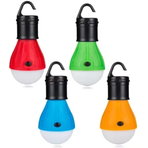 LED Camping Tent Light SOS Bulb Fishing Lantern Powered by AAA Batteries