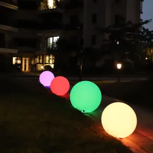 LED DC Hotel Use IP55 Waterproof Remote Control Luminous Spherical Globe Lights Garden & Lawn Landscape Decoration