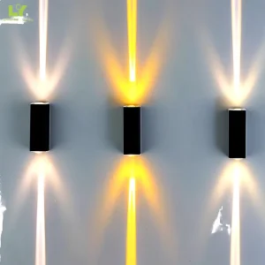 LED Dimmable Upper Lower Spotlights Waterproof Outdoor Wall Washer for Hotels Indoor Aisle Doorway Pillars Elegant Wall Lamps
