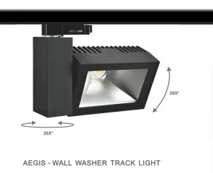 LED Downlight CRI 90 355 Degree Rotatable 40W DC36V Wall Washer Track Light for Clothes Shop Retail Lighting