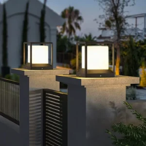 LED E27 IP65 Outdoor Waterproof Aluminum+PC Pillar Light Adjustable Color Temp 5-Year Warranty for Gate Wall Villa Courtyard