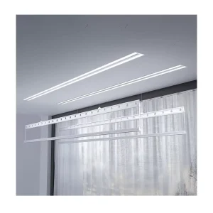 LED Electric Hidden Ceiling Drying Rack with Remote Control for Balcony Clothes Drying