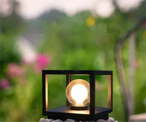 LED Electric Pillar Lamp Outdoor Waterproof Wall Light for Courtyard and Garden