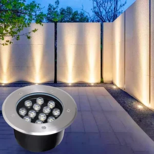LED Embedded Outdoor Waterproof Underground Light 304 Stainless Steel Round Square