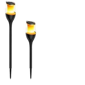 LED Flame Solar Lawn Lamp Small Garden Decorative Floor Path Lamp Outdoor Waterproof IP65