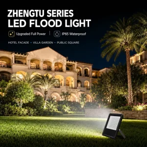 LED Flood Light Full Power Private Mold IP65 Waterproof 4000V Surge Protection Textured Anti Glare Glass 30W 600W