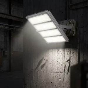LED Flood Light Outdoor Waterproof 200W IP66 Rating Warehouse Stadium Use High Brightness Lightweight Aluminum Construction