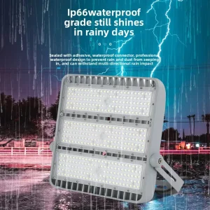 LED Flood Spot Lights IP66 Waterproof Aluminum High Mast Lights for Garden CRI 90 125° Beam Angle Outdoor Lighting