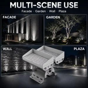 LED Floodlights IP66 Waterproof 200W for Outdoor Use Projector High Building Garden Walls Landscape Yard Wall