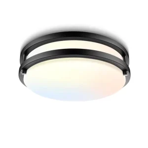 LED Flush-Mount Ceiling Light 10 Inch 15W Dimmable for Bedroom Kitchen Hallway or Bathroom