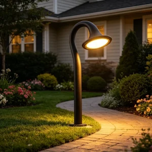 LED Garden Column Lawn Light, Outdoor Lawn Path Light, Waterproof LED Ground Landscape Light