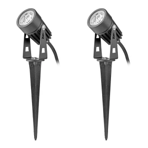 LED Garden Lawn Light Aluminum Waterproof Spike Light White AC IP65 Park 80