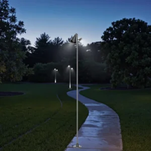 LED Garden Light Outdoor Landscape Lighting IP65 Waterproof DC24V Courtyard Decoration Trumpet Flower Bollard Garden Light