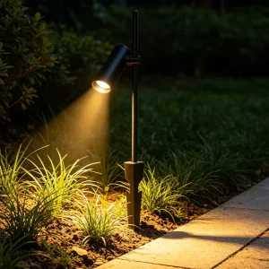 LED Garden Lighting Simple Design Bedside Lamp Outdoor Garden Landscape Light Aluminum Base Lamp Waterproof Yard Lighting