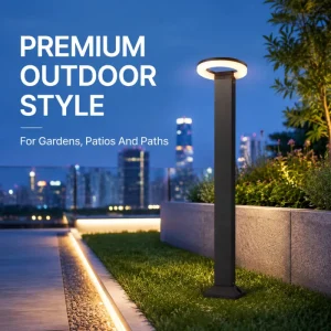 LED Garden Path Light High CRI 90 Warm White 3000K Adjustable Head for Patio Walkway Ambient Night Glow