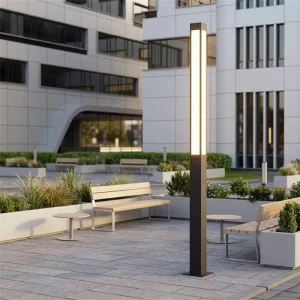 LED Garden Street Lamp 30W AC Power IP65 Waterproof Outdoor Post Bollard Dimmable Adjustable Color Temperature Lighting