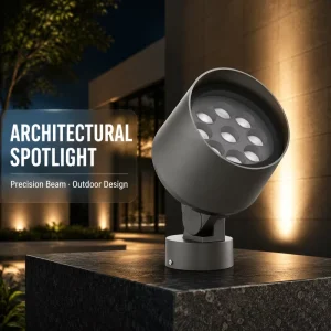 LED Ground Spotlight 24W Clean Lighting Effect IP65 Waterproof Outdoor Flood Light for Villa Commercial Landscape