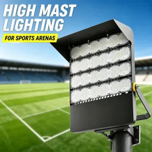 LED High Mast Light Pole Outdoor Waterproof IP65 Aluminum 240W 360W 480W Sport Stadium LED High Mast Flood Light