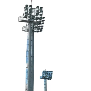 LED High Mast Lighting Pole Galvanized High Mast Light Tower for Sports Field Outdoor Project