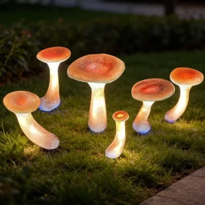LED IP65 Outdoor Simulation Mushroom Light Set Shape Landscape Decoration Atmosphere Lawn Garden Scenic Area Cultural Tourism