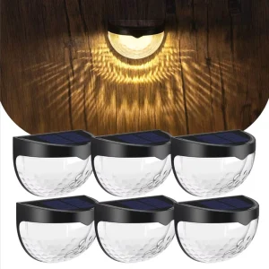 LED IP65 Waterproof Bright Garden Lamps Fence Landscape Solar Outdoor Wall Lights