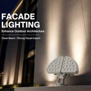 LED IP66 High Bright Outdoor Narrow Beam Spotlight Building Facade Lighting Long Range