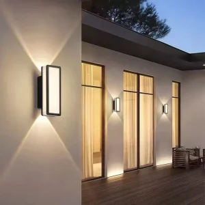 LED Indoor Bedside Wall Light IP65 Waterproof Square Aluminum Design for Hotel Use and Outdoor Applications