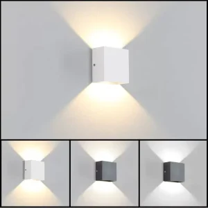 LED Indoor/Outdoor Wall Lamp Aluminum 12W Warm/White Light Decorative Up and Down Lighting Wall Lamp