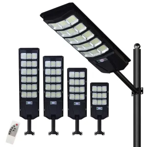 LED Integrated Solar LED Street Lamp Outdoor Garden Lamp Remote Control Radar Sensor 300W 400W 500W 600W
